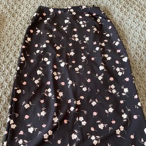 Vintage Floral Maxi Skirt
